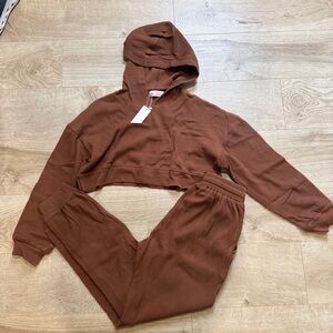 New C+D+M Brown Ribbed Set